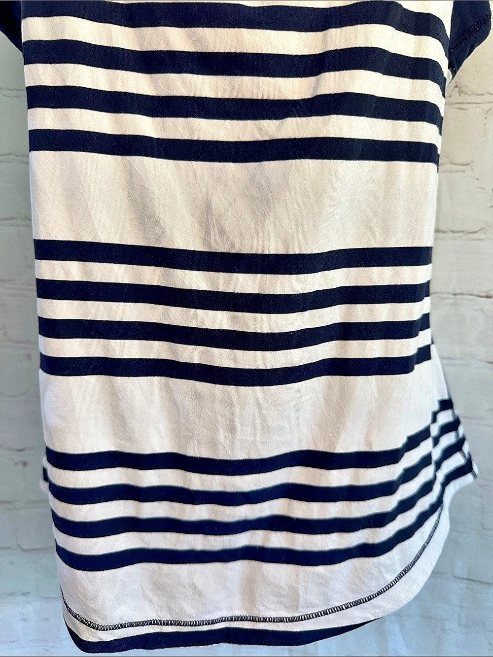 lululemon Run First Base Tank Striped Top in Blue & White Rulu Fabric S/M - Picture 5 of 6